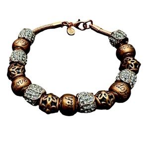 Danbury Mint Brand “Nature's Flourish” Copper Charm Bracelet